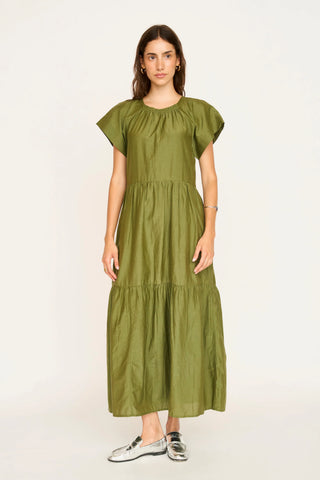 VIENNA DRESS, MATCHA