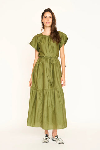 VIENNA DRESS, MATCHA