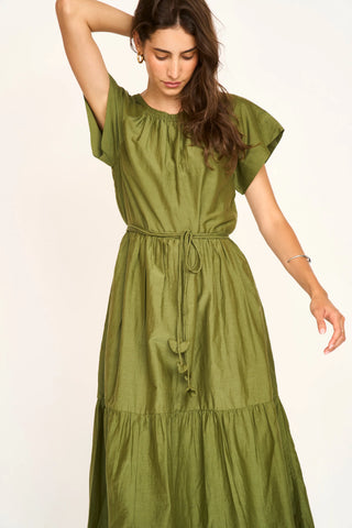 VIENNA DRESS, MATCHA
