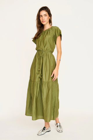 VIENNA DRESS, MATCHA