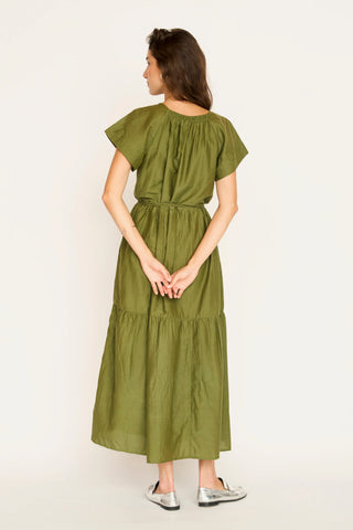VIENNA DRESS, MATCHA