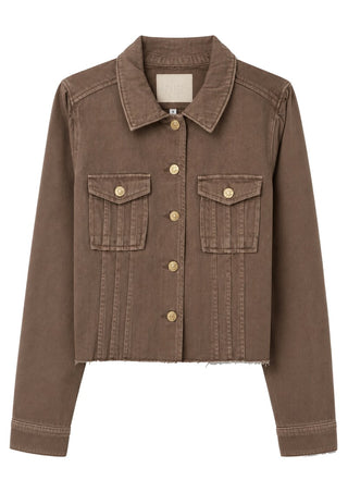 CROPPED PACEY JACKET W/ RAW HEM, VINTAGE CANEWOOD