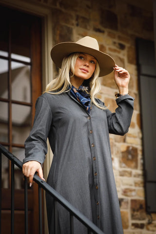 ADELE, BLACK WASHED DENIM