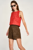 SANTANYL TANK, CHILI HYACINTH EYELET