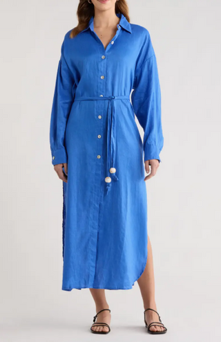 THE SHIRTDRESS, SAPPHIRE BLUE