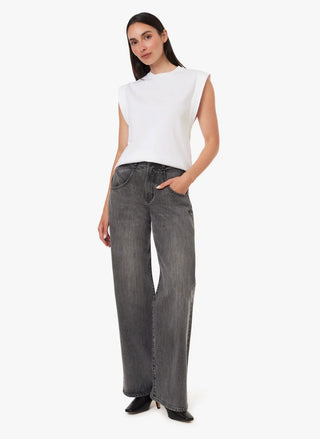 BLAINE HIGH RISE STRAIGHT, CHARCOAL