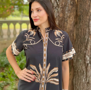 SYDNEY SHIRTDRESS, OASIS BLACK