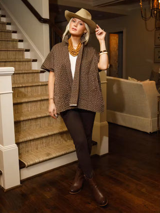 SELA SHORT JACKET, CHOCOLATE BROWN