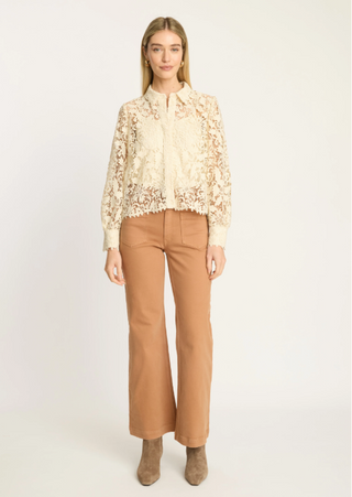 EMMIE TOP, IVORY LACE