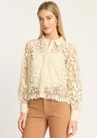 EMMIE TOP, IVORY LACE