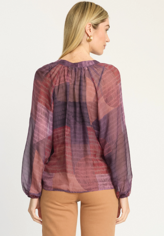 SOPHIE TOP, DUSKY GEO
