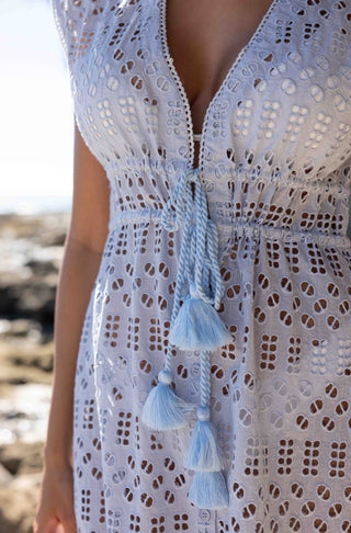 FRONTELINA DRESS, LIGHT BLUE