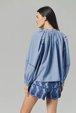 THE MINKA SHIRT, CORNFLOWER BLUE