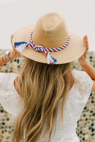 NATURL PALM, PATRIOTIC BRAID