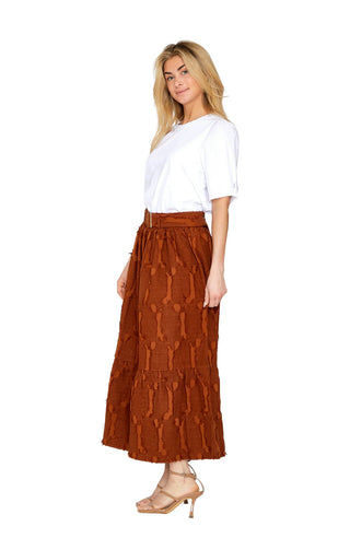 PAIGE SKIRT, AUTUMN BROWN
