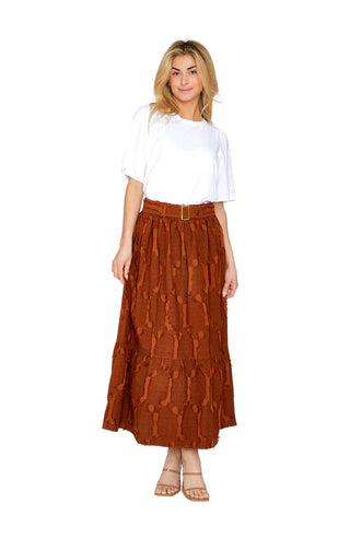 PAIGE SKIRT, AUTUMN BROWN