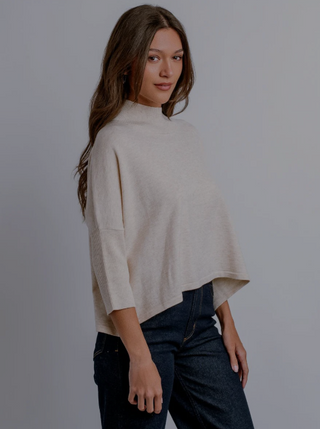 AJA ORTHO SOLID SWEATER, ECRU