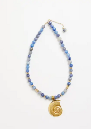 GARDENIA CHOKER, BLUE