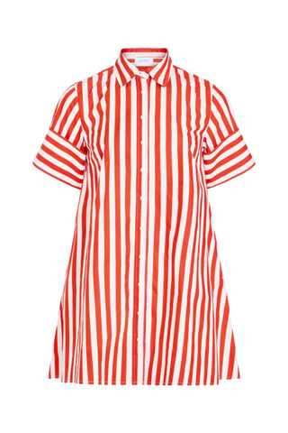 DOCK DRESS, RED STRIPES