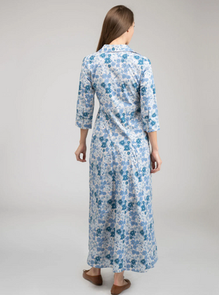 ALEXA DRESS, BLUE LITTLE FALL GARDEN