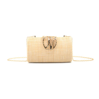 GIA CLUTCH, KHAKI