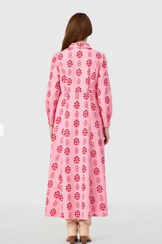 CLASSIC SHIRTDRESS, SCARLET BLOSSOM