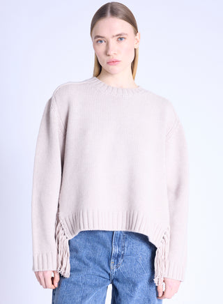 MYFRINGES SWEATER, IVORY