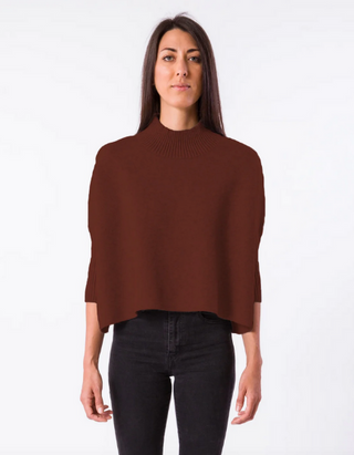 KERISMA AJA SWEATER, HEATHER BROWN