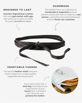 MIDI WRAP BELT  - BLACK | ADJUSTABLE OS