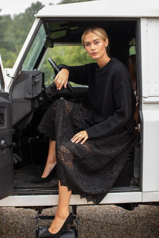 WYATT SKIRT, BLACK