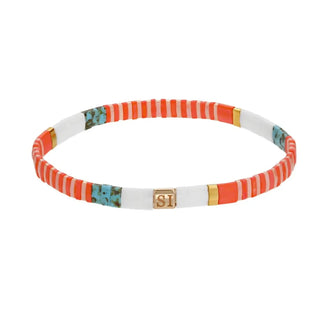Choose Your Colors - Miyuki Tila Bracelets: Orange