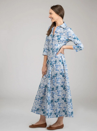 ALEXA DRESS, BLUE LITTLE FALL GARDEN