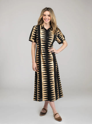 KRIS DRESS, EDGY BLACK