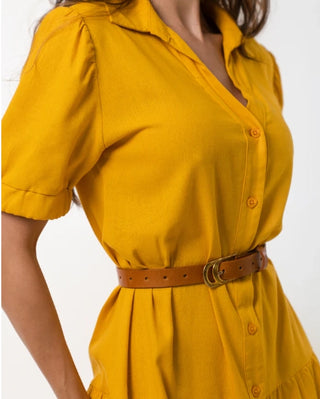 INFINITY BELT – CLASSIC JEAN BELT - COGNAC | POLISHED FIT