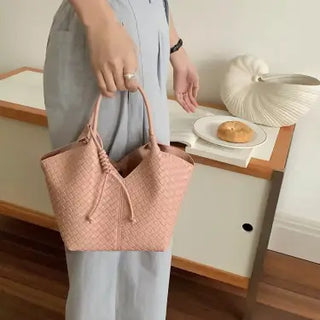 Embossed Tote/Crossbody Bag, Pink