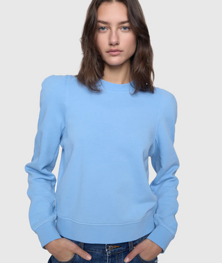 JADE SCULPTED SWEATSHIRT, AZURE
