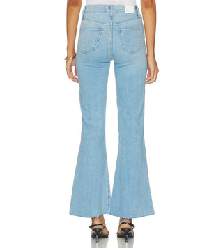 MARLOW SKIMMER W/ RAW HEM + SEAMED BELTLOOPS, SANTORINI SKY