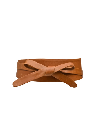 WRAP BELT, COGNAC