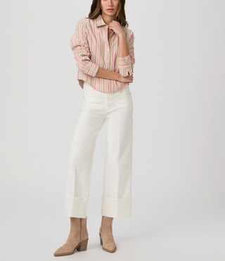 SASHA ANKLE W/WIDE CUFF, TONAL ECRU
