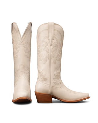 THE ANNIE BOOT, BONE COWHIDE