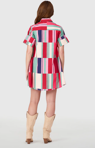 DOCK DRESS, WOODLAND STRIPES