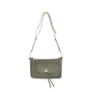 STUDDED CROSSBODY, OLIVE
