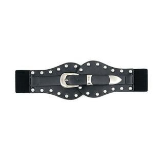 STUDDED BELT, BLACK