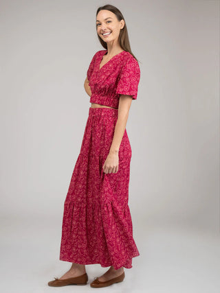 ABBY SKIRT, COSMO MAROON
