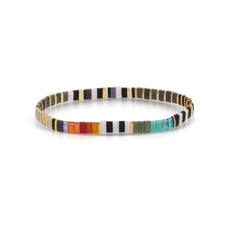 Choose Your Colors - Miyuki Tila Bracelets: Faux Turquoise/Turquoise