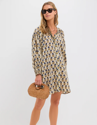 THE MINKA DRESS, GOLDEN PRINT