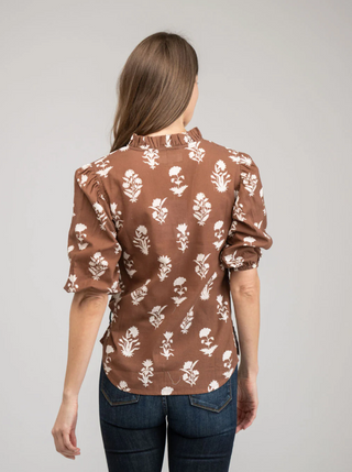 LILY TOP, CHOCOLATE FLOWER