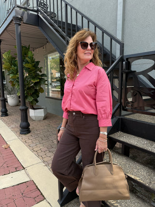 KYRA TOP, DUSTY ROSE