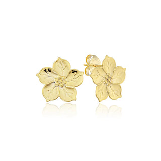 FLOR STUDS, GOLD