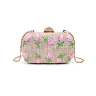 Kayden Evening Bag: Pink Natural